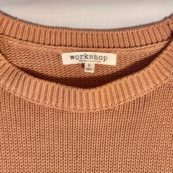 100% Cotton Pink Workshop Sweater - Picture 2 of 3